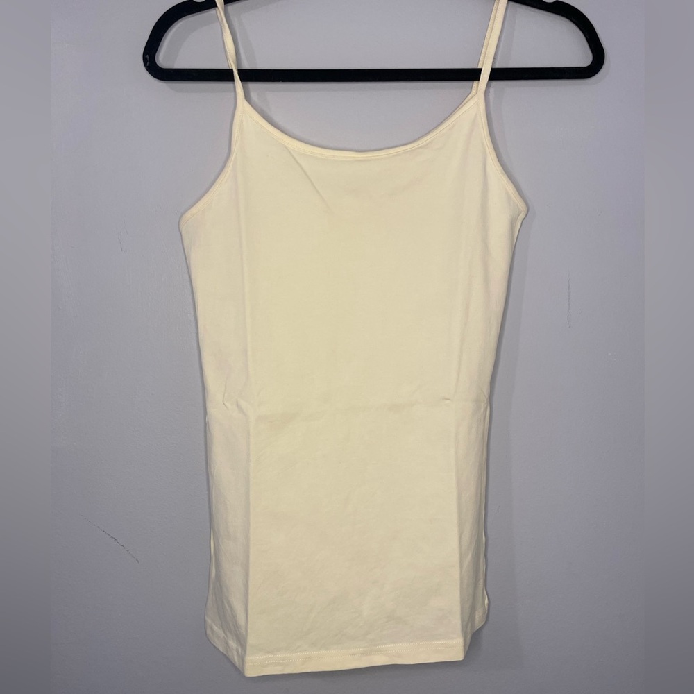Classic Women's butter yellow Spaghetti Strap Tank Top